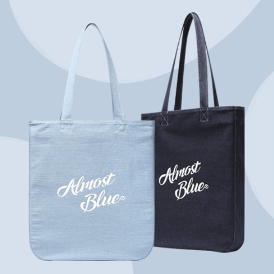 Almost blue 2025 canvas bucket bag