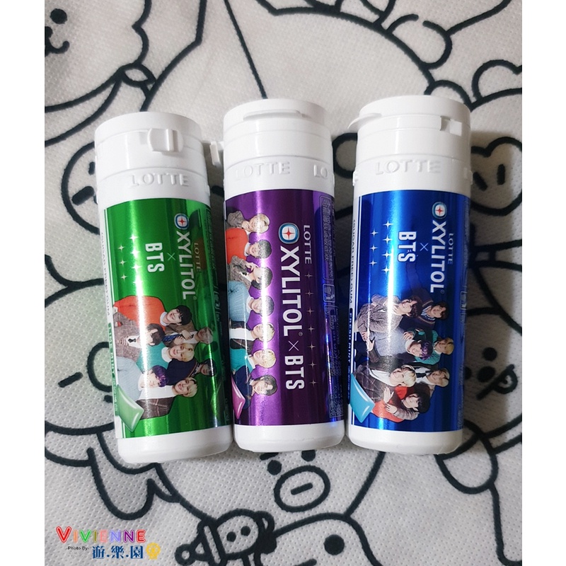 BTS 防彈少年團 XYLITOL x BTS 樂天 木糖醇無糖口香糖 台灣版 蝦皮購物
