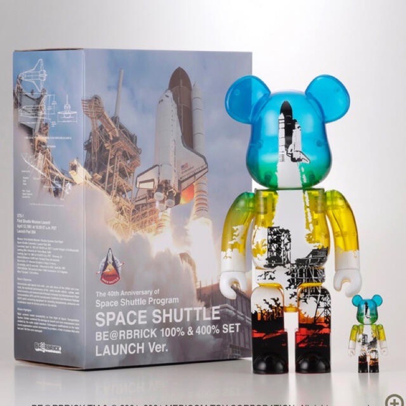 ▻現貨全新未拆◁be@rbrick SPACE SHUTTLE LAUNCH 太空梭NASA 400% +