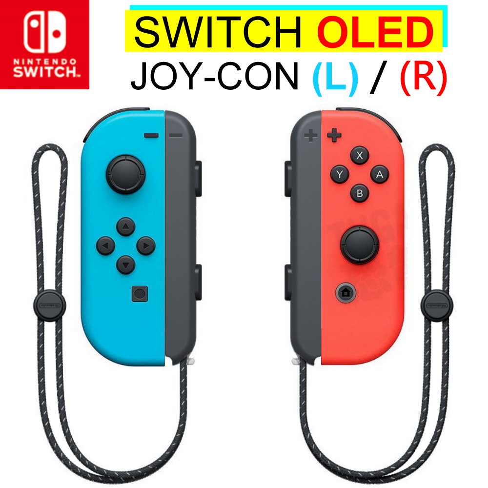 NS週邊】Switch OLED Joy-Con 電光紅藍色左右手控制器雙手把【台灣公司