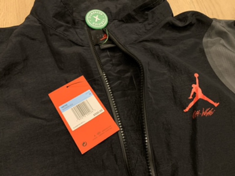 「補貨，現貨」OFF-WHITE x Jordan Woven Jacket Black 聯名款 夾克 外套