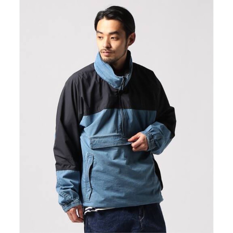 日本THE NORTH FACE Indigo Mountain Wind Pullover 紫標丹寧衝鋒外套