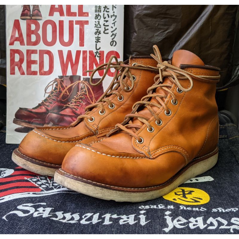 red wing 9875 犬標落日黃方頭靴金色irish setter | 蝦皮購物