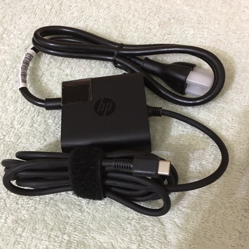 二手【hp 原廠 45w方塊筆電變壓器有插頭 Type C充電器 電源供應器 45w 】 Usb Typec 蝦皮購物 1614