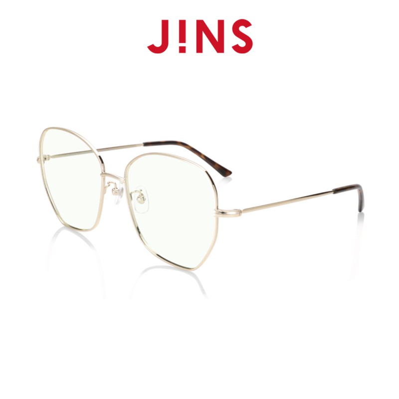 JINS】無度數潮感多邊金屬25%濾藍光眼鏡(AFPC20A115)金色| 蝦皮購物