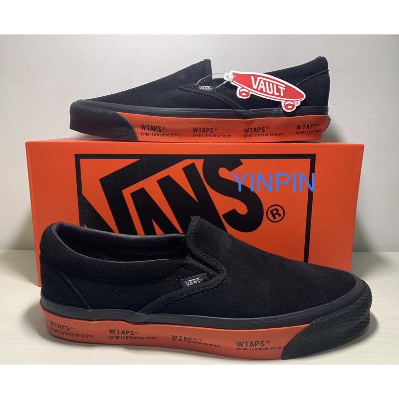 現貨WTAPS X VANS VAULT OG CLASSIC SLIP-ON LX 黑橘SKOOL LX 懶人鞋