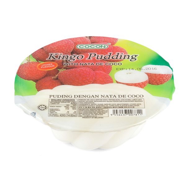 【馬來西亞】 Cocon Kingo Jelly pudding椰果 果凍 布丁 荔枝 榴槤 草莓 葡萄果凍 420g | 蝦皮購物