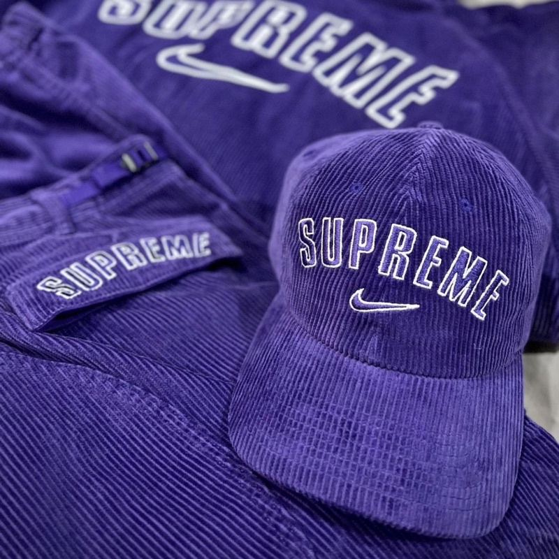 Supreme X Nike 2022 S/S 春夏Arc Corduroy 6-Panel 燈芯絨六