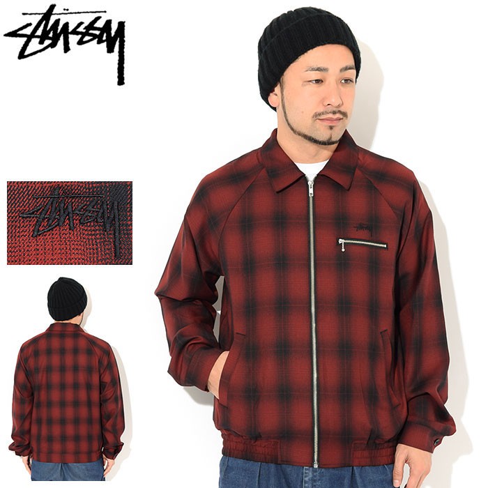 ☆ETW☆【台中店】Stussy Shadow Plaid Bryan Jacket 格紋教練外套夾克