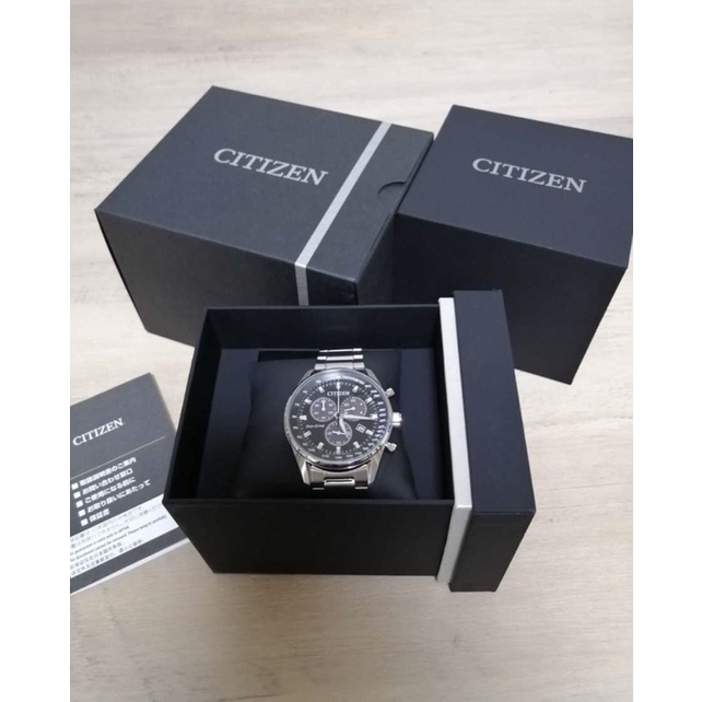 CITIZEN 星辰光動能AT2390-58E 三眼計時男錶| 蝦皮購物