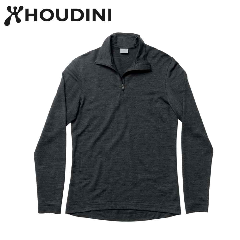 伊凱文戶外 HOUDINI 純黑 Ms Wander Half Zip 男款美麗諾羊毛半拉長袖/天絲混紡 | 蝦皮購物