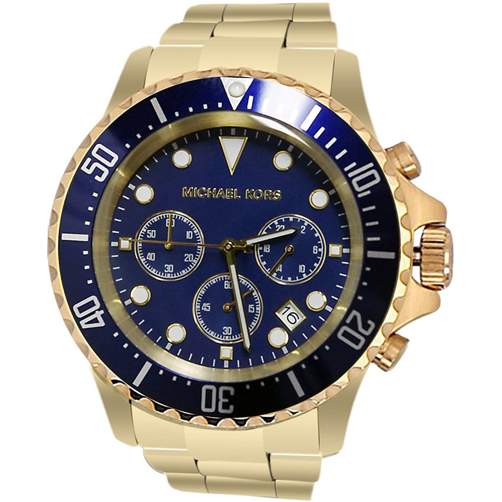 發票含保固 帝安諾-實體店面 Michael Kors 水鬼系列 三眼計時金色 不銹鋼錶帶腕錶 MK8267 | 蝦皮購物