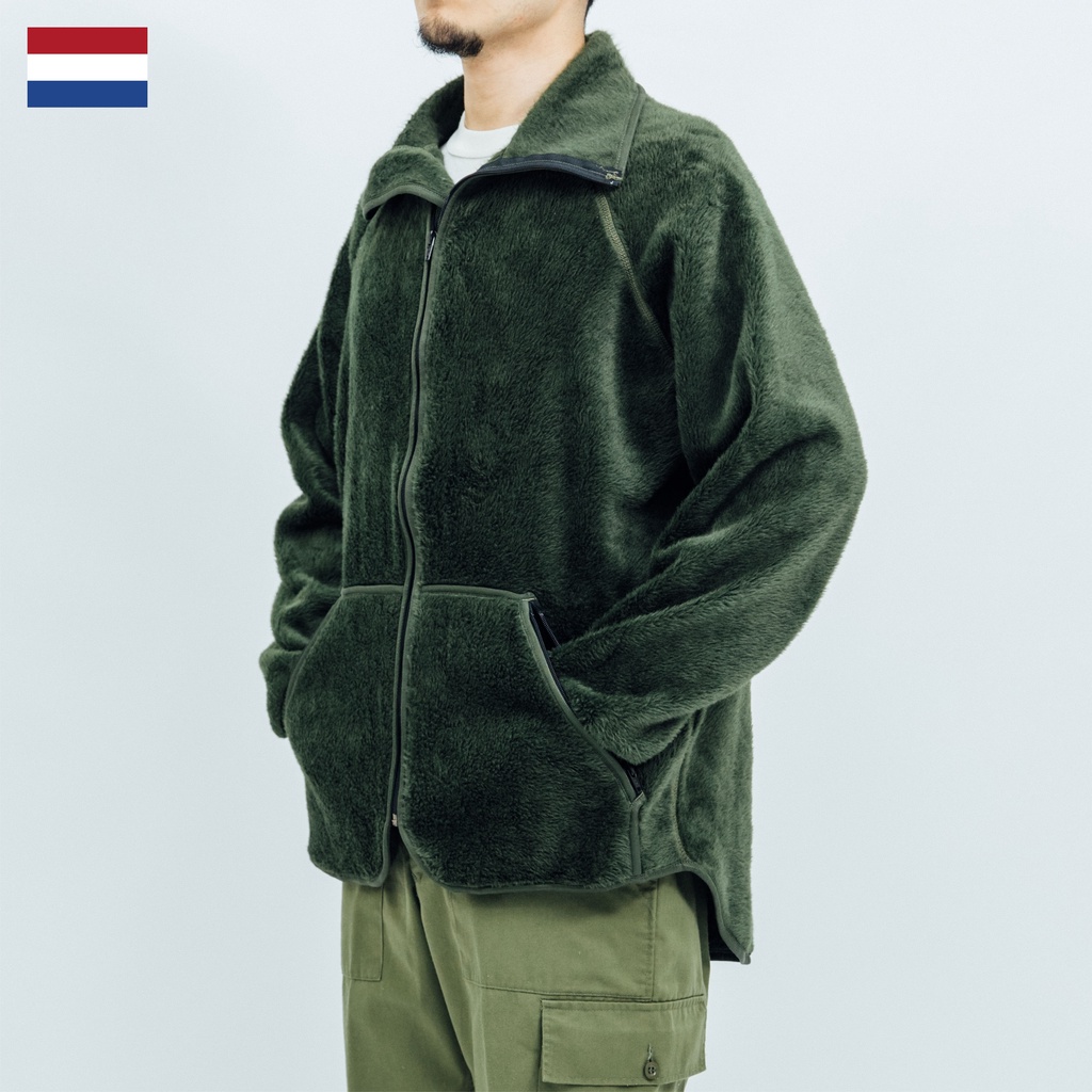 荷蘭公發軍綠毛絨外套內裡Dutch Army Fluffy Fleece Liner Jacket 內裏