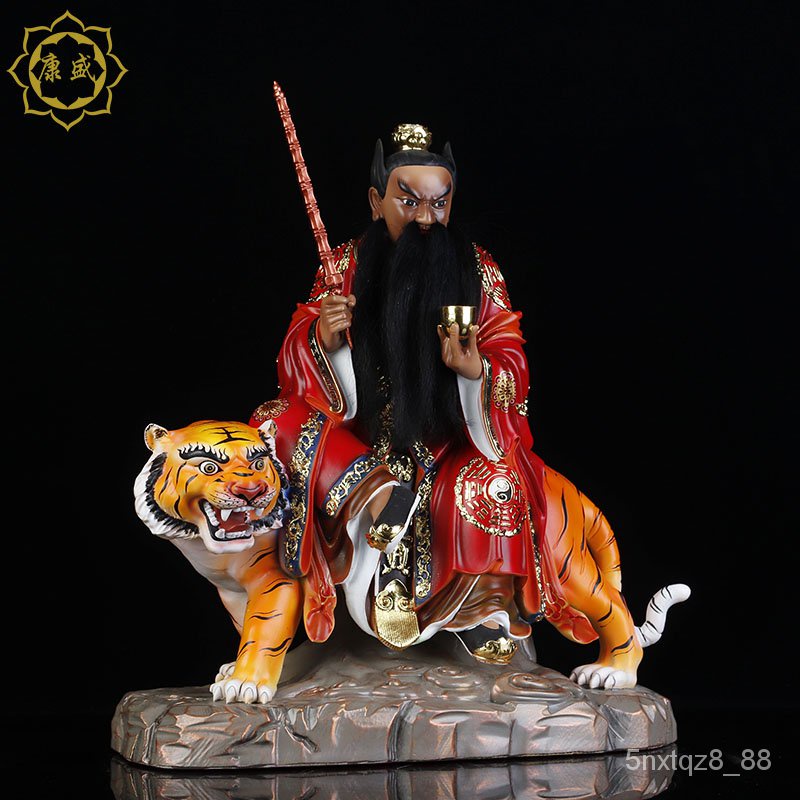 [居家供奉神像]張天師神像｜張道陵｜正一真人｜張道人祖師｜騎虎樹脂彩繪｜居家桌面擺件 | 蝦皮購物