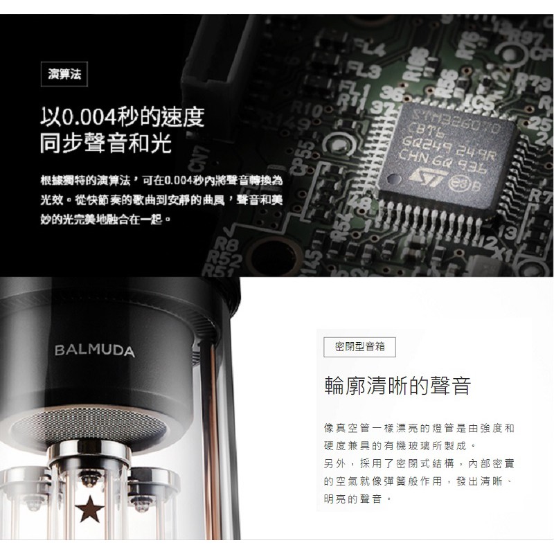 BALMUDA The Speaker M01C-BK 無線揚聲器官方指定經銷360度立體 BALMUDA The Speaker M01C-BK 無線揚聲器官方指定經銷360度立體