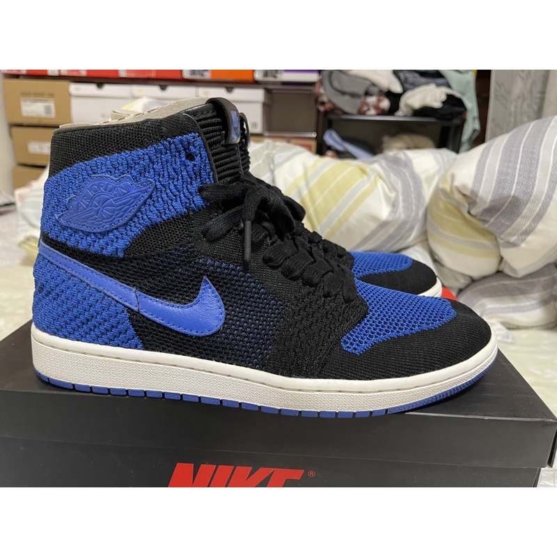 專用下標：Nike Air Jordan 1 retro high flyknit 藍黑針織US9.5