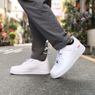 【逢甲FUZZY】Supreme x Nike Air Force 1 聯名款滿版鞋帶白