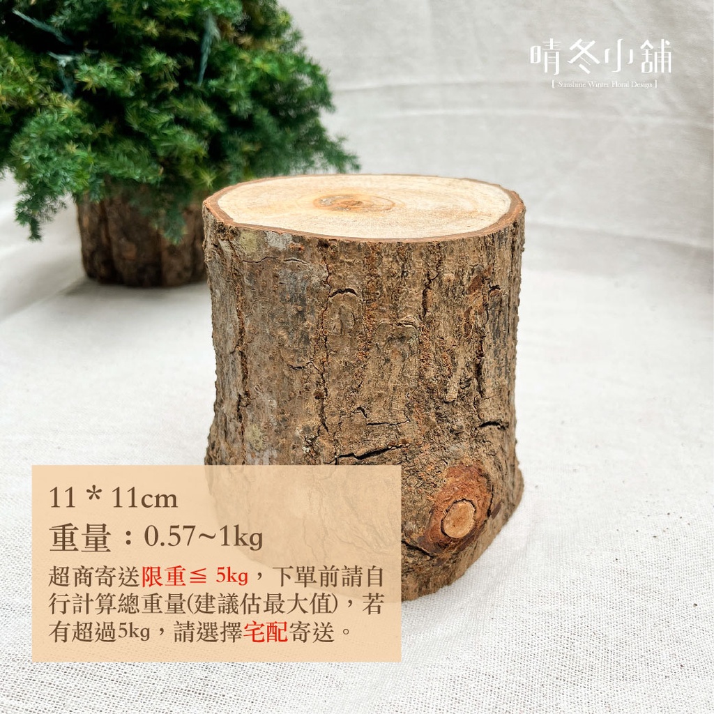 *晴冬小鋪*台灣天然原生木樁 6-15cm 乾燥花 聖誕樹底座 木底座 拍照道具 居家佈置 圓木塊 圓木底座 原木樁 | 蝦皮購物