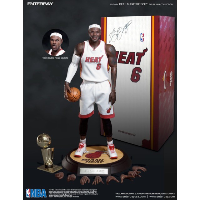 全新未拆ENTERBAY 1/6 詹姆斯LEBRON JAMES HEAT 邁阿密NBA 非KOBE
