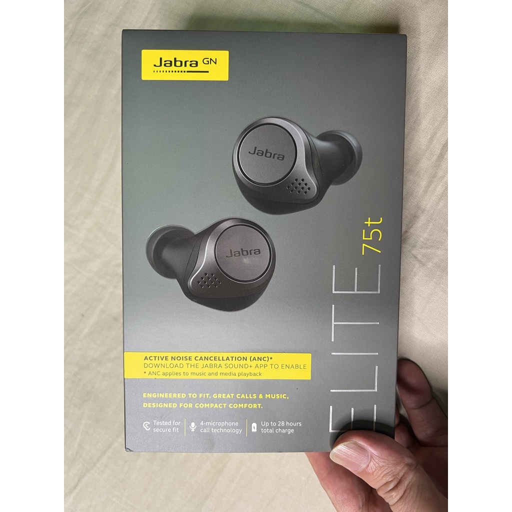 個人自售現貨全新未拆封Jabra Elite Active 75t 真無線藍芽耳機-B1