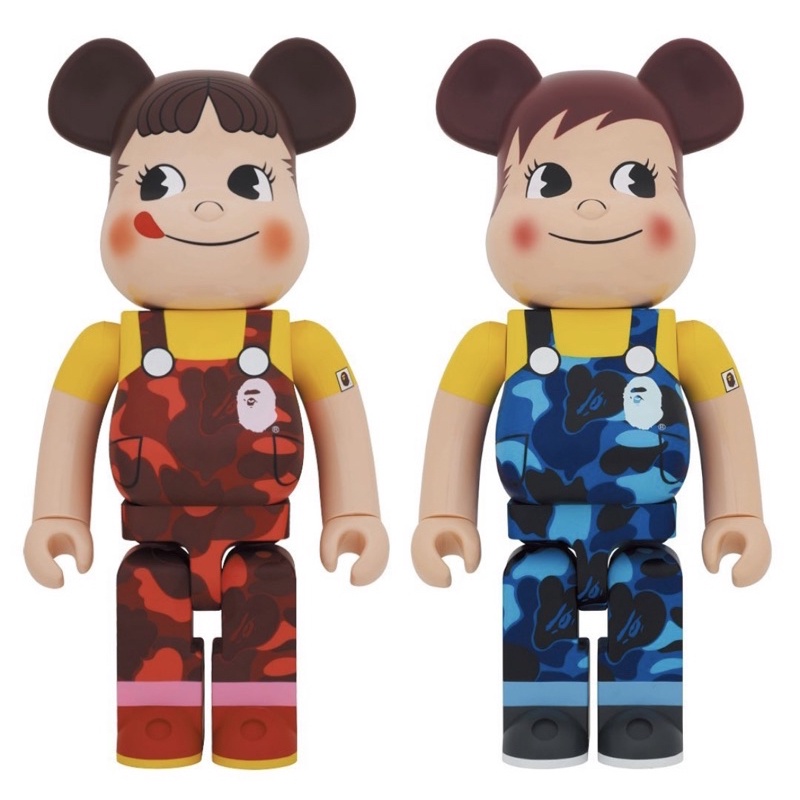 全新現貨未拆正品BE@RBRICK BEARBRICK 1000% 庫柏力克熊BAPE 牛奶妹