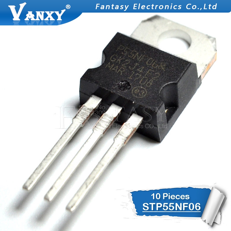 10 transistor MOS FET STP55NF06 TO-220 P55NF06 TO220
