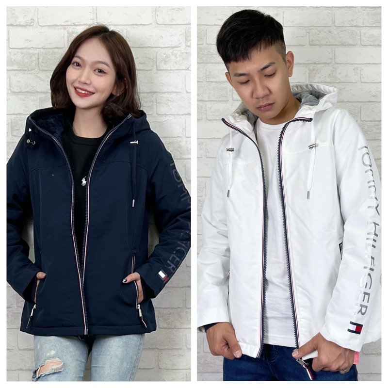 New START精品服飾-員林 現貨免運 Tommy Hilfiger 厚刷毛 防潑水 防風外套 衝鋒外套 連帽外套
