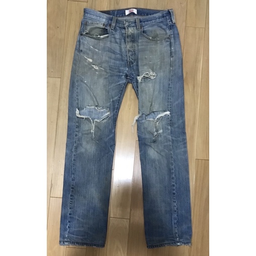 LEVI,s 501 W32xL34 破褲dragon ash降谷建志木村拓哉代言| 蝦皮購物