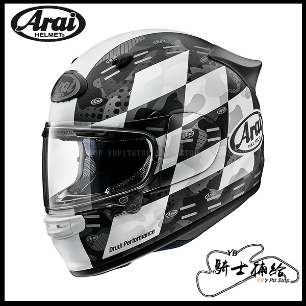 ⚠YB騎士補給⚠ Arai ASTRO-GX CHECKER 迷彩格紋白全罩安全帽旅行通勤Snell 鴨尾| 蝦皮購物