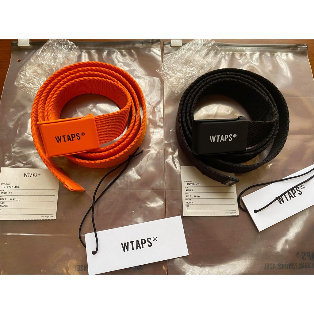 WTAPS 19SS WEBB 01 / BELT. ACRYLIC BLK-