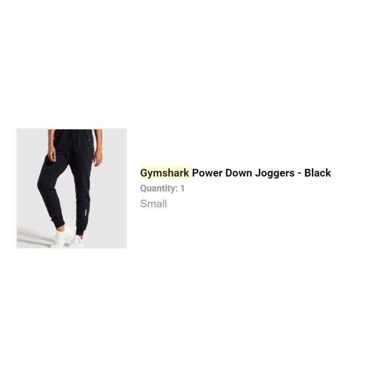 Gymshark power down discount joggers