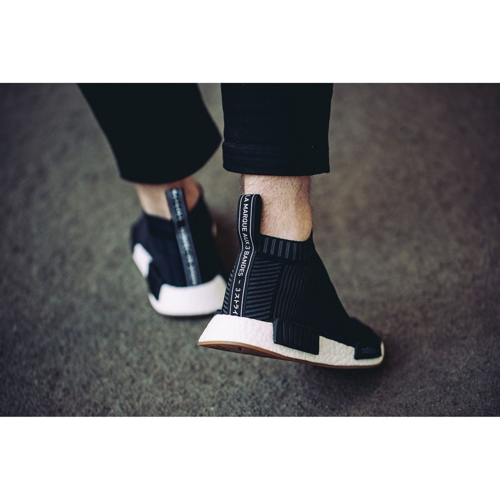 adidas gazelle silver green womens adidas Originals Nmd cs1 City Sock Boost Primeknit "Black Gum" | BA7209