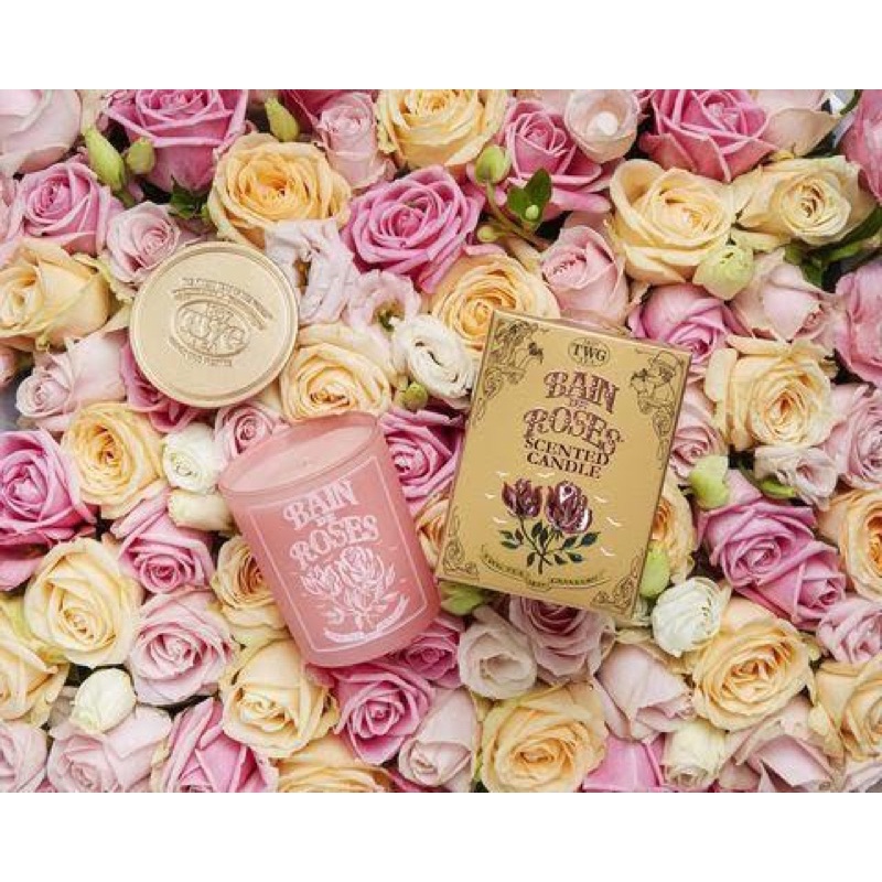 TWG Tea玫瑰芬香茶薰香蠟燭（Bain de Roses Tea Scented Candle） 蝦皮購物