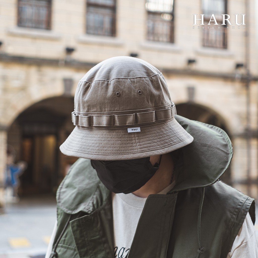 ☆HAru☆WTAPS JUNGLE 01 HAT COTTON WEATHER 放大鏡刺繡LOGO 卡其綠