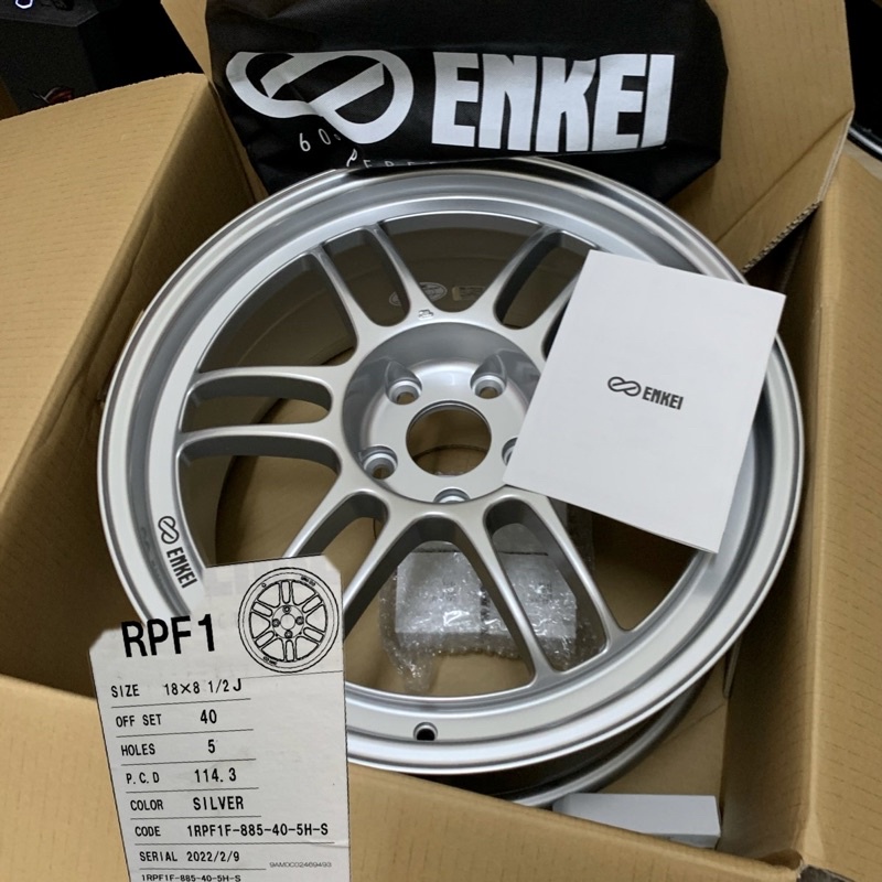 已售 ENKEI RPF1 18吋5孔114(RAYS WORK BBS TWS PRODRIVE ADVAN SSR