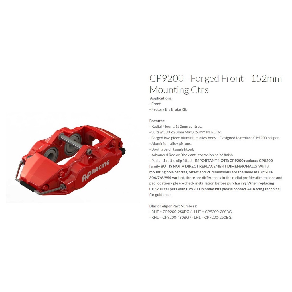 【頂尖】AP RACING 9200 四活塞卡鉗+303/330/345浮動碟盤+煞車皮+金屬油管+煞車油 | 蝦皮購物