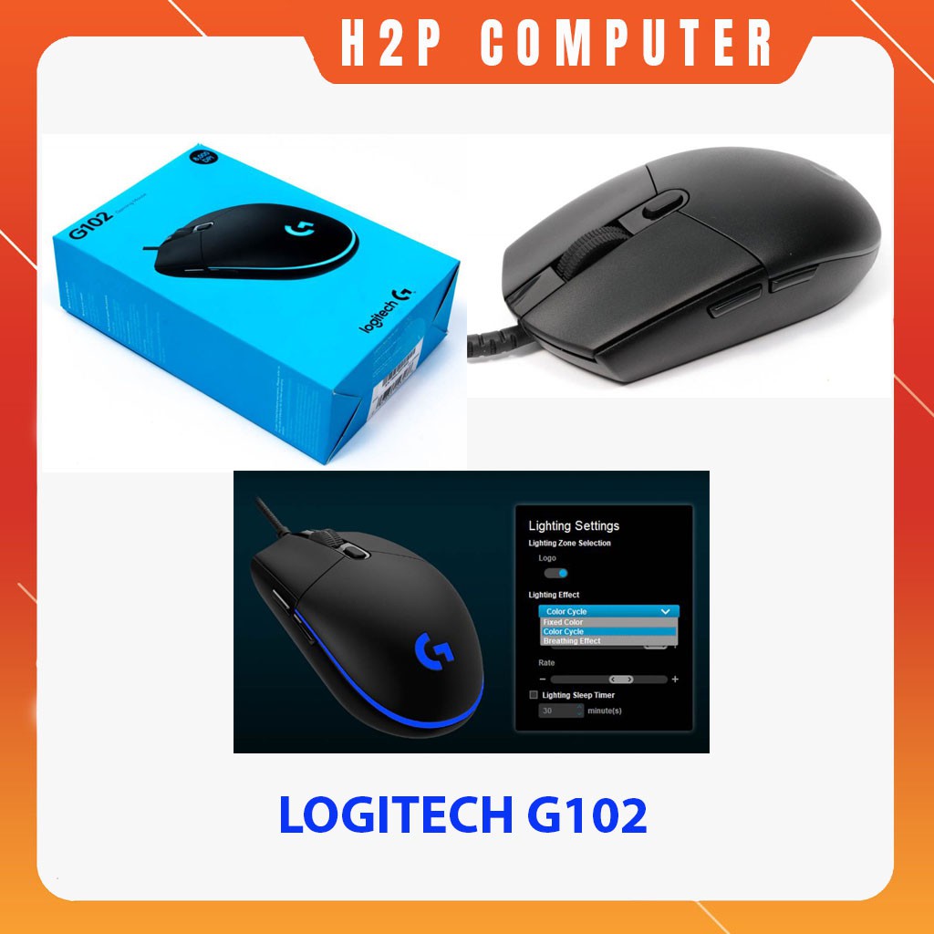 Logitech G102 Prodigy RGB LED 遊戲鼠標 (黑色) - 新 - 正品 - | 蝦皮購物