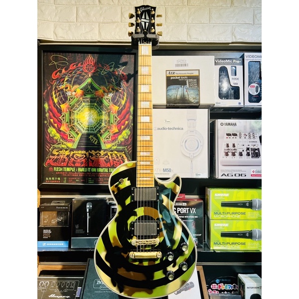 Gibson Custom Shop Zakk Wylde Bullseye Camo Les Paul Custom | 蝦皮購物