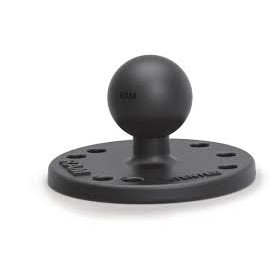 RAM Mount RAP-B-202U-225 Kit Di Fissaggio - Base Rettangolare 2" X 2.5" Con Sfera Da 1" In Composito, Per Superfici Piane