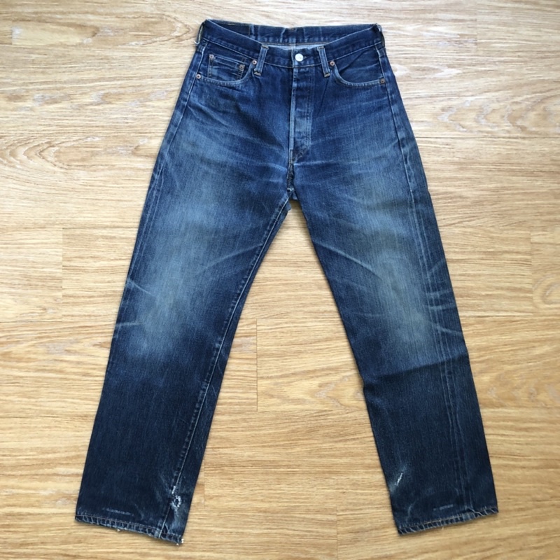 美國製Levi's VINTAGE Clothing LVC 55501 501XX牛仔褲31 色落赤耳布邊555廠大E