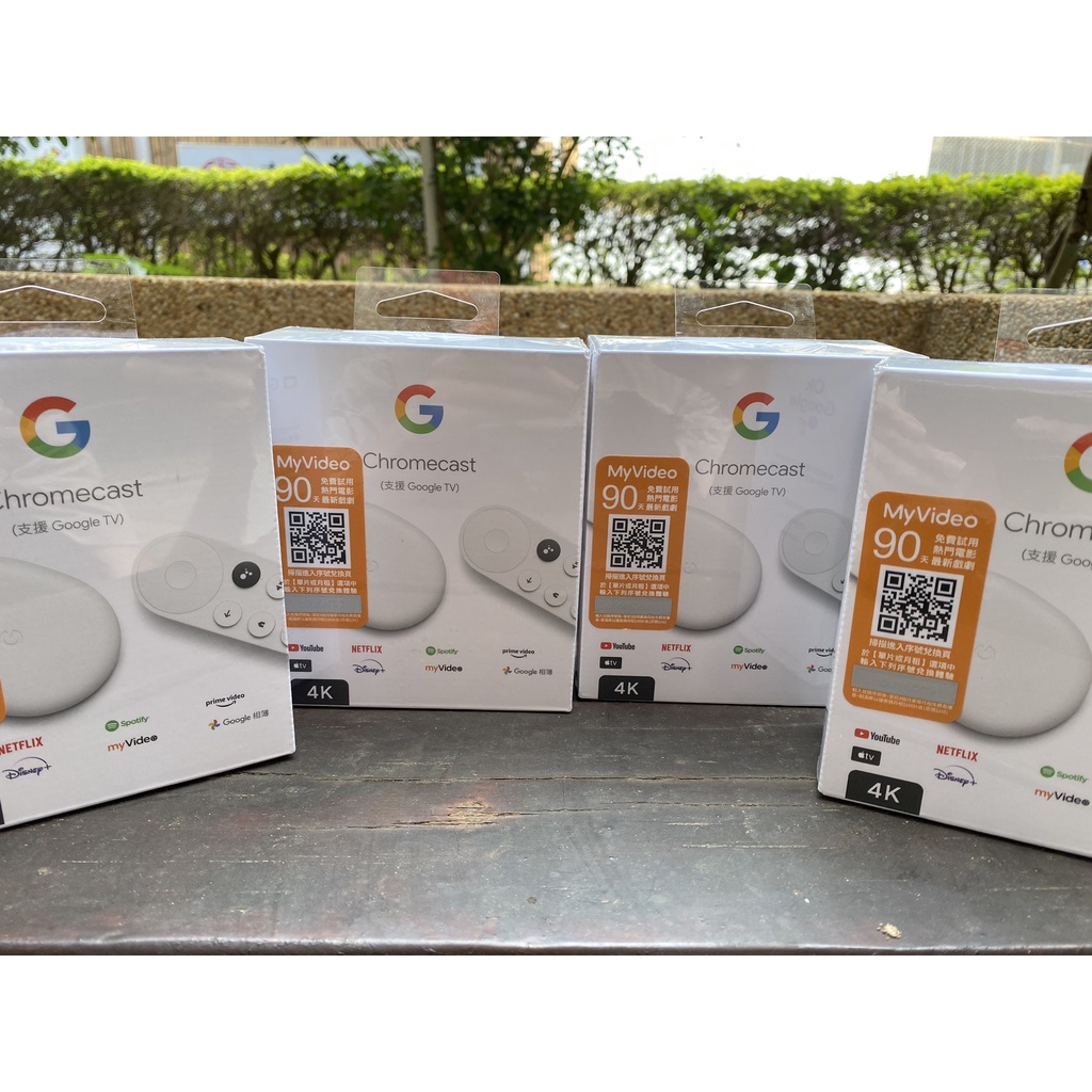 [台灣公司貨]Google Chromecast4 4K Google TV 4K電視盒 第4代 1年保固 | 蝦皮購物