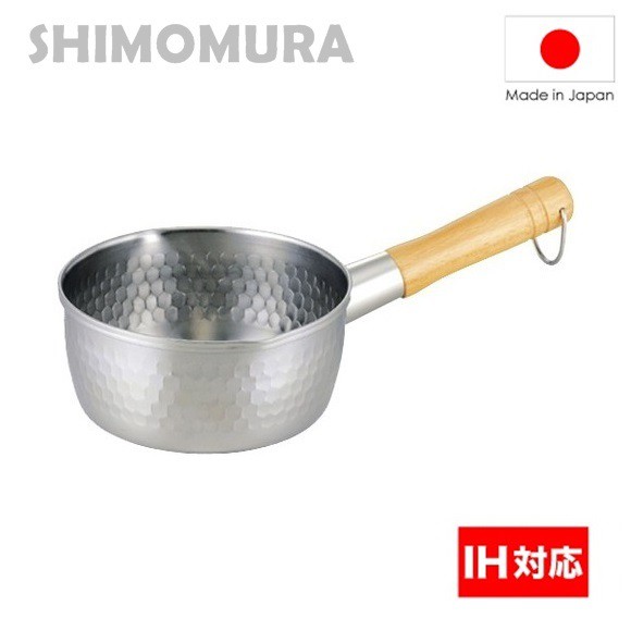 SHIMOMURA 槌目不鏽鋼片手鍋單手鍋(適用瓦斯爐/IH電磁爐) [偶拾 SHIMOMURA 槌目不鏽鋼片手鍋單手鍋(適用瓦斯爐/IH電磁爐) [偶拾