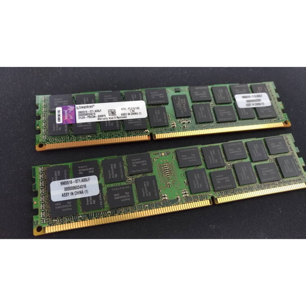 終身保固 DDR3 1600 16GB 16G 金士頓 KTH-PL316 REG ECC | 蝦皮購物