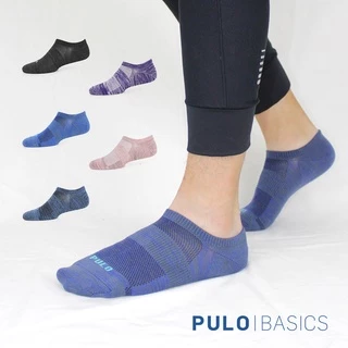 PULO-穿立淨除臭瞬涼混色隱形襪|怕熱的選這雙就對了|涼感襪 船型 隱形襪 絕不掉跟 除臭襪 機能 加強透氣舒爽 冰絲