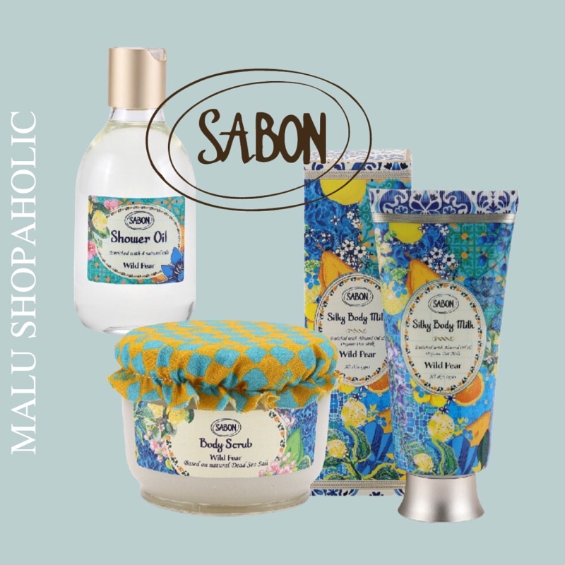 ✈️現貨 SABON Petit Marché Wild Pear 繽紛野梨系列 磨砂膏 沐浴油 絲綢身體乳液