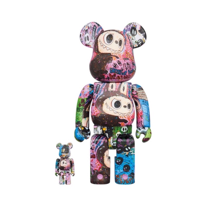 Gấu Bearbrick LV DBCP285 sơn xanh 80cm