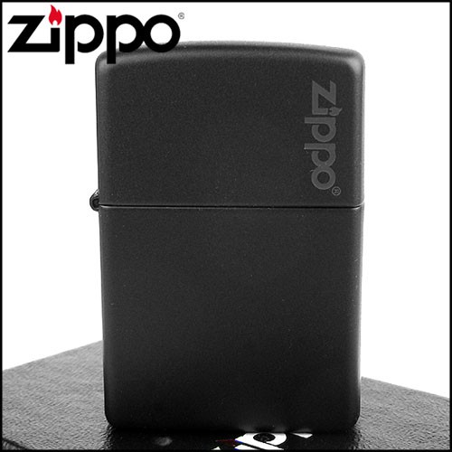 ☆福星煙具屋☆【ZIPPO】美系~LOGO字樣打火機~Black Matte黑色烤漆NO