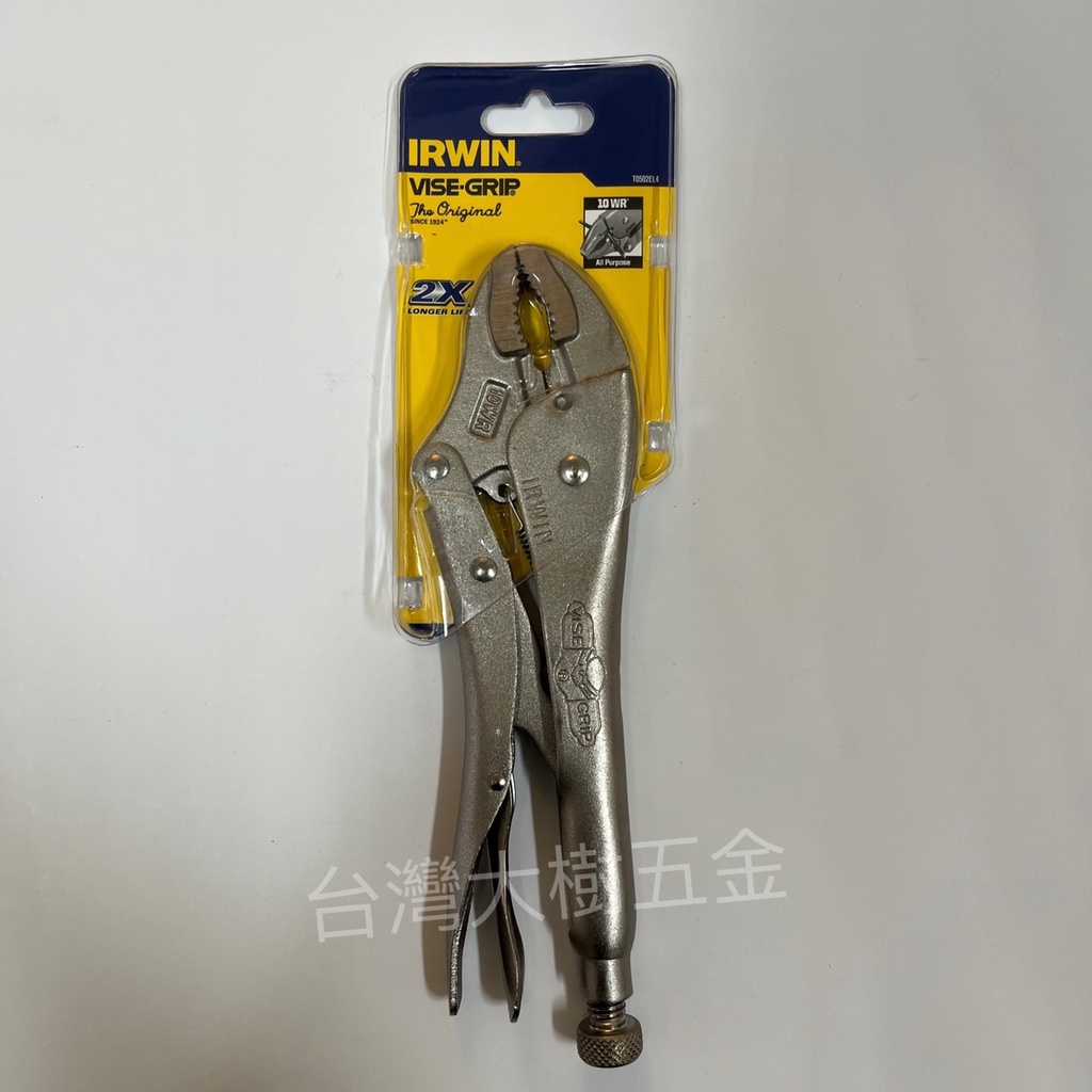 【台灣大樹五金DS】 ~附發票~ 美國 IRWIN品牌 VISE-GRIP 10WR 10＂ 握手牌 萬能鉗 固定鉗 | 蝦皮購物