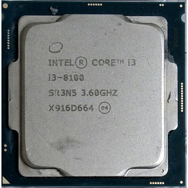 Intel core 八代/九代i3-8100 9100F(無內顯) CPU 附風扇| 蝦皮購物