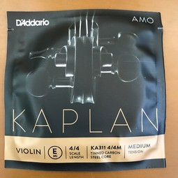 D'Addario Kaplan Niet-fluitende vioolsnaren - enkele snaar E - KS311W 4/4M - vioolsnaren - schaal 4/4, gemiddelde spanning
